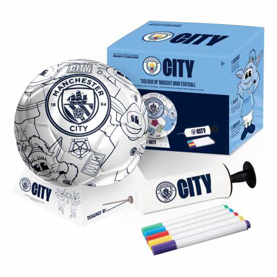Team Mini Colour In Football Supporter Set Manchester City 