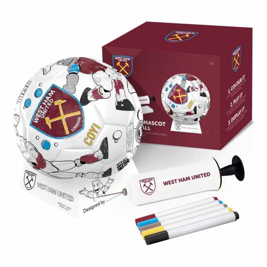 Team Mini Colour In Football Supporter Set West Ham 