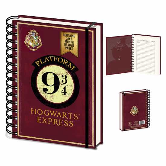 Character Harry Potter Platform 9 3/4 A5 Wiro Undated Diary Notebook  