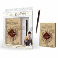 Harry Potter Marauders Map Premium Notebook And Wand Pen Set  