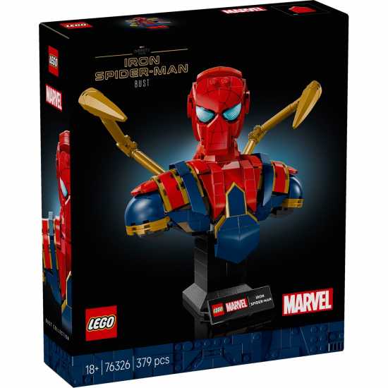Мъжки стоки с герои Lego Lego® Marvel 76326 Iron Spider-Man Bust Collectible Adult Building Set Lego Lego® Marvel 76326 Iron Spider-Man Bust Collectible Adult Building Set Мъжки стоки с герои