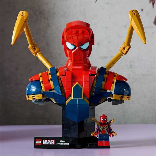 Мъжки стоки с герои Lego Lego® Marvel 76326 Iron Spider-Man Bust Collectible Adult Building Set Lego Lego® Marvel 76326 Iron Spider-Man Bust Collectible Adult Building Set Мъжки стоки с герои