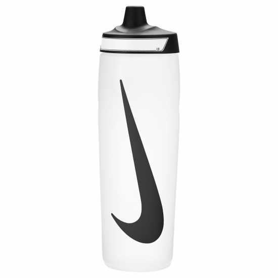 Nike Шише За Вода Refuel Water Bottle 24Oz Бяло/Черно Бутилки за вода