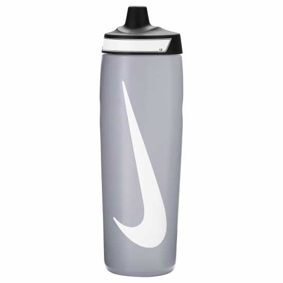 Nike Шише За Вода Refuel Water Bottle 24Oz Сиво/Бяло Бутилки за вода