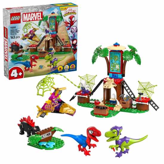 Marvel 11200 Spidey And His Amazing Friends Spidey And Gobby’S Raptor Battle At Tree House Hq  