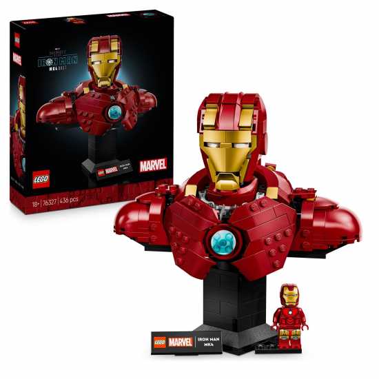 Lego® Marvel Iron Man Mk4 Bust Buildable Model For Adults With Minifigure 76327  