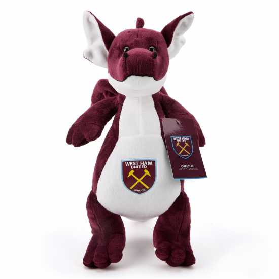 Team West Ham United Officially Licensed Standing Dragon Soft Toy 33 Cm  
