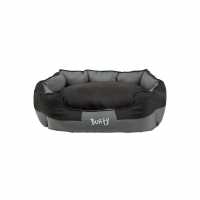 Bunty Anchor Dog Bed - Black