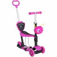 5-In-1 Kids Kick Scooter With Removable Seat Item Pink Скутери