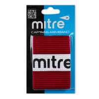 Mitre Cap Armband 99 Red/White Футболни аксесоари