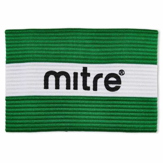 Mitre Cap Armband 99 Green/White Футболни аксесоари