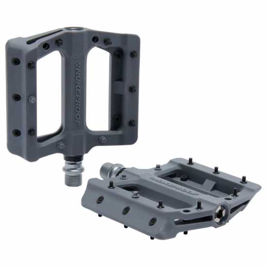 Nukeproof Neutron Evo (Electron Evo) Flat Pedals Bullet Grey Nukeproof Neutron Evo (Electron Evo) Flat Pedals Bullet Grey