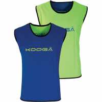 Kooga Reversible Training Bib Senior Blue/Green 