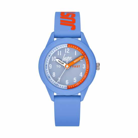 Hype Logo Print Silicone Quartz Watch  