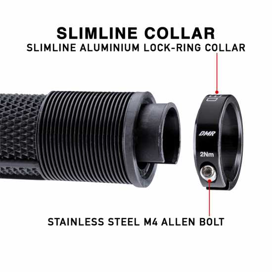 Dmr Deathgrip 2 Thick Flangeless Lock-On Mtb Grip Black 