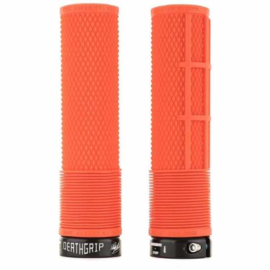 Dmr Deathgrip 2 Thick Flangeless Lock-On Mtb Grip Orange 