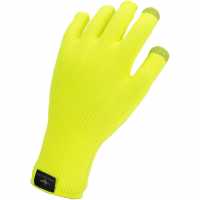 Sealskinz Waterproof All Weather Ultra Grip Knitted Glove Yellow Колоездачни аксесоари