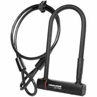 Trelock U4 230Mm Lock And Flex Cable Sold Secure Silver  