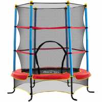 5.4Ft Trampoline With Enclosure Net And Built-In Z  Градина