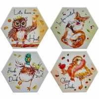 Other Drunken Animals Ceramic Coaster Set  Подаръци и играчки