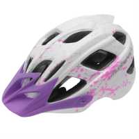 Muddyfox Spark Junior Bike Helmet White/Purple Каски за колоездачи