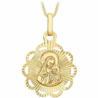 9Ct Mary And Child Pend/20Pg18 Yellow Gold Бижутерия