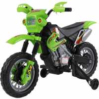 6V Pp Electric Motorcycle For Kids Ride On Green Green Подаръци и играчки