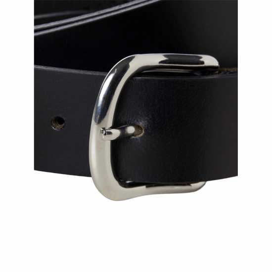 Кожен Колан Jack And Jones Men's Western Leather Belt Black Кожен Колан Jack And Jones Men's Western Leather Belt Black