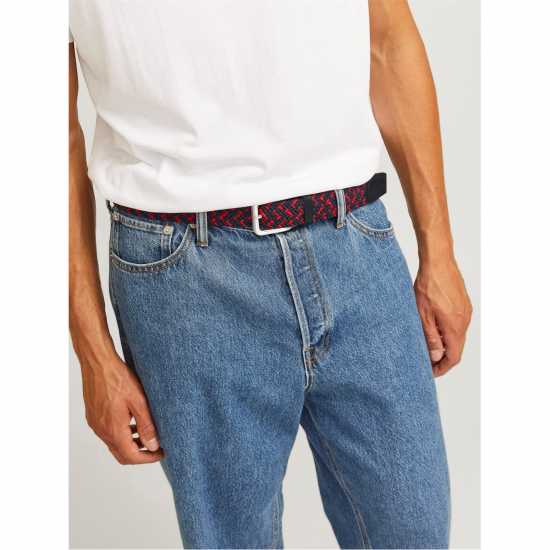 Jack And Jones Men's Jj Woven Fabric Belt Jack And Jones Men's Jj Woven Fabric Belt