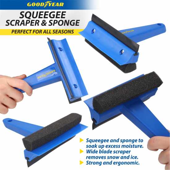 Goodyear Goodyear  3-In-1 Squeegee Scraper And Sponge  