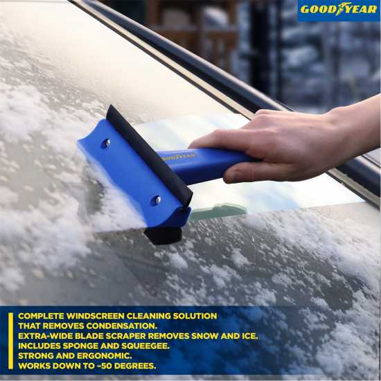 Goodyear Goodyear  3-In-1 Squeegee Scraper And Sponge  