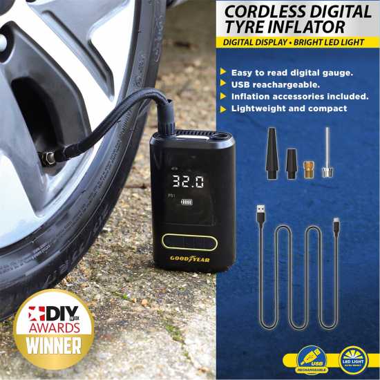 Goodyear Cordless Tyre Inflator  