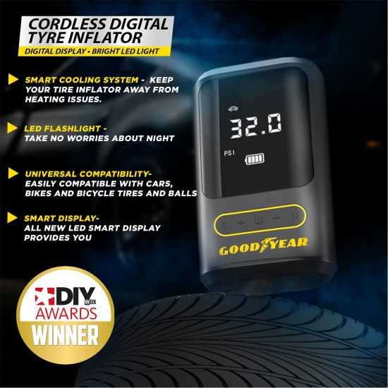 Goodyear Cordless Tyre Inflator  