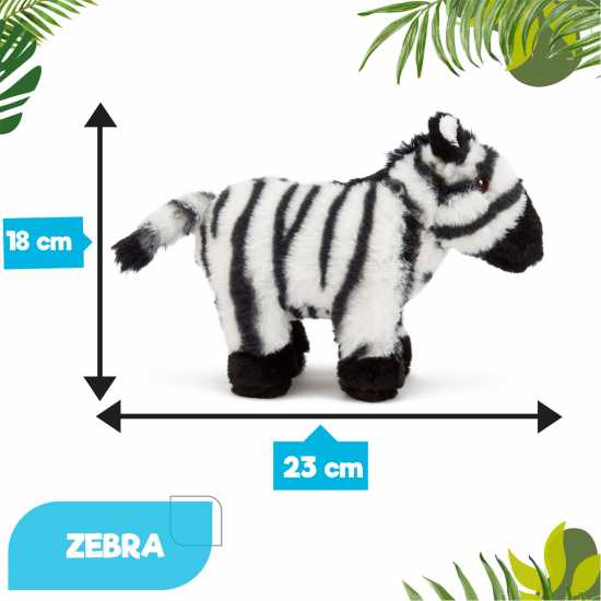 Zappi Co Zappi Co Zebra Soft Toy 23 Cm Eco  Подаръци и играчки