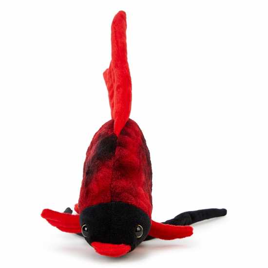 Zappi Co Tropical Fish Black & Red Soft Toy 27 Cm  