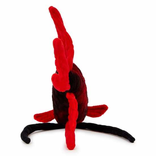 Zappi Co Tropical Fish Black & Red Soft Toy 27 Cm  