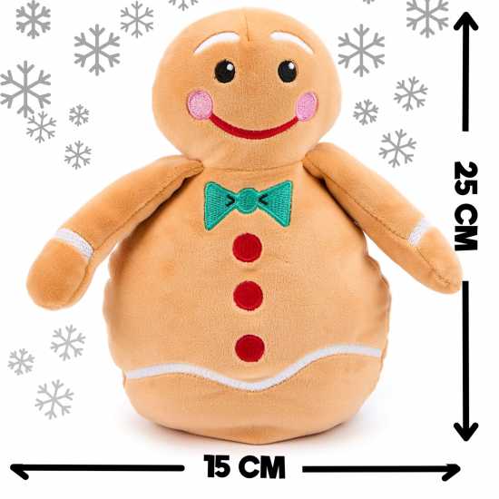 Zappi Co Gingerbread Man Soft Toy 25Cm  