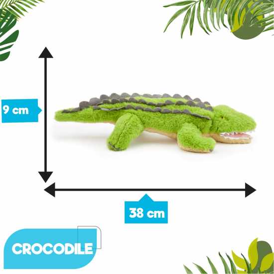 Zappi Co Crocodile Soft Toy 38 Cm Eco  