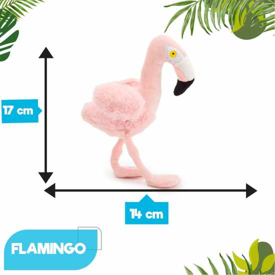 Zappi Co Flamingo Soft Toy 20 Cm Eco  