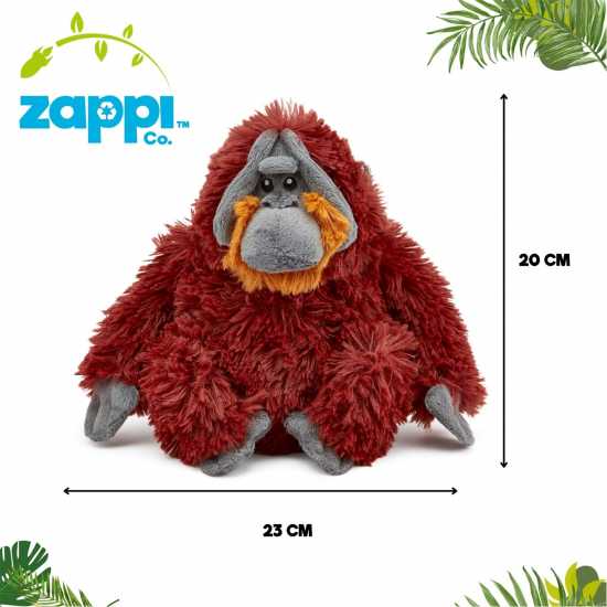 Zappi Co Orangutan Soft Toy 23 Cm Eco Zappi Co Orangutan Soft Toy 23 Cm Eco