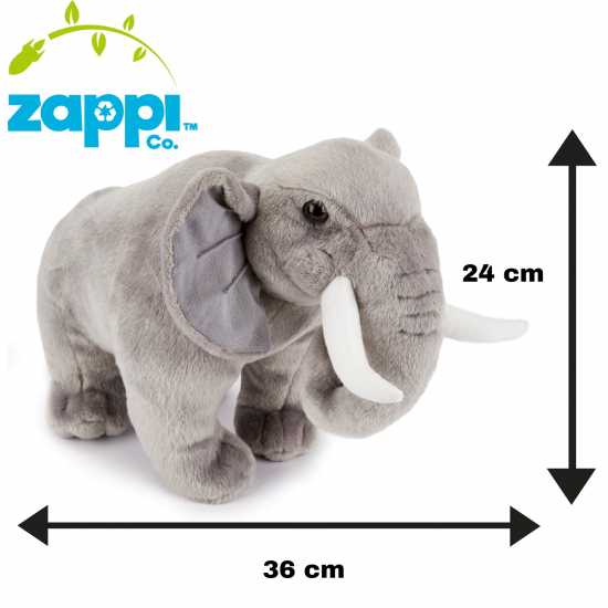Zappi Co Elephant Sof Toy 36 Cm  