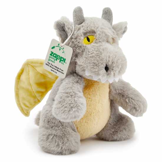 Zappi Co Dragon Grey Soft Toy 21 Cm Eco  