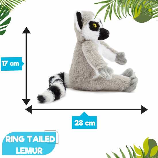 Zappi Co Ring Tailed Lemur Soft Toy 28 Cm Eco  