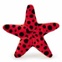 Zappi Co Starfish Red & Black Soft Toy 9 Cm  