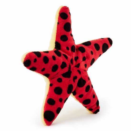 Zappi Co Starfish Red & Black Soft Toy 9 Cm  