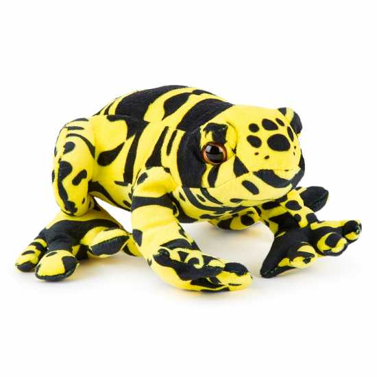 Zappi Co Yellow Banded Poison Dart Frog Soft Toy 20 Cm Eco  
