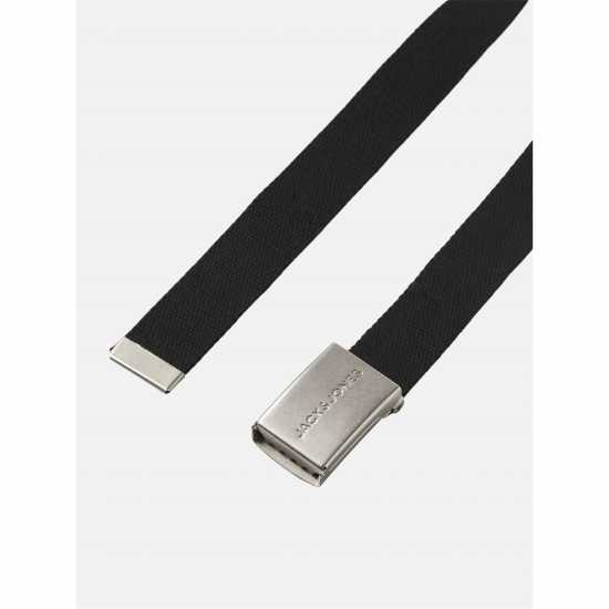 Мъжки Колан Jack And Jones Woven Belt Mens Black Мъжки Колан Jack And Jones Woven Belt Mens Black