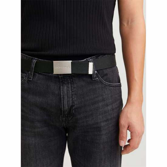 Мъжки Колан Jack And Jones Woven Belt Mens Black Мъжки Колан Jack And Jones Woven Belt Mens Black