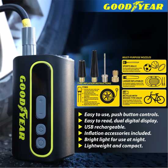 Goodyear Goodyear Cordless Tyre Inflator  