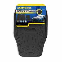 Goodyear Goodyear 4 Piece Heavy Duty Rubber Car Mats  